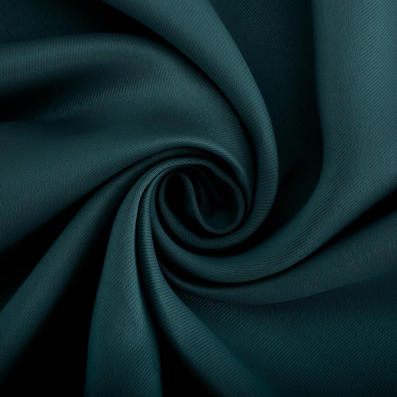 Sun Zero Easton Energy Saving Blackout Tab Top Curtain Panel, 40" x 84", Teal - Image 5